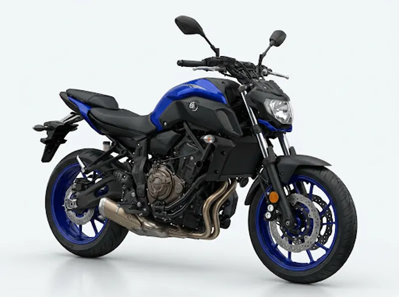 Moto Yamaha em estúdio